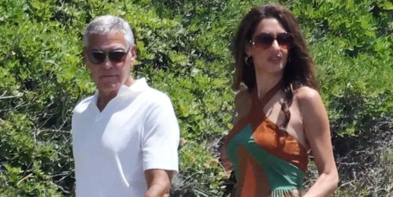 Amal Clooney Wears Vintage Mugler in Capri on George Clooney Amal Clooney Italian Vacation - El-Balad.com