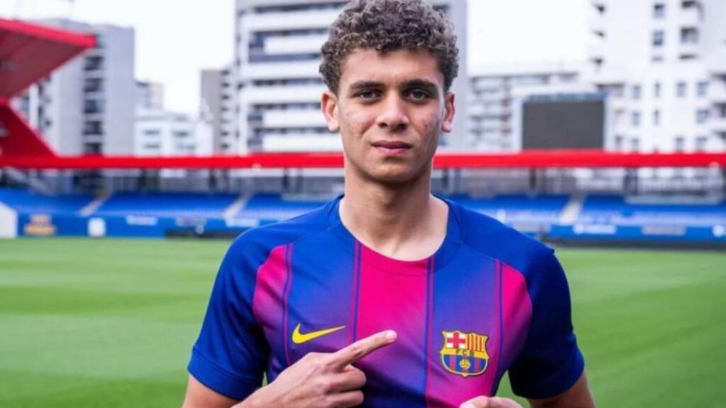 Video: Hamza Abdelkarim shines and scores for Barcelona against Birmingham - Goal.com