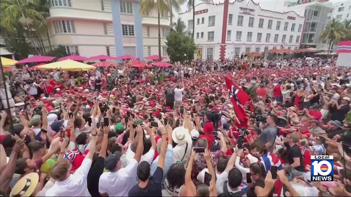 Norway, England fans fill South Beach bars, restaurants ahead of World Cup quarterfinal - WPLG Local 10