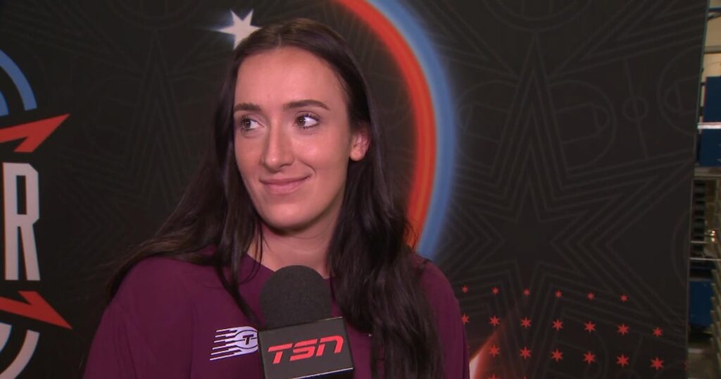 Mabrey and Carleton share their excitement to take part in the 3-point contest - TSN