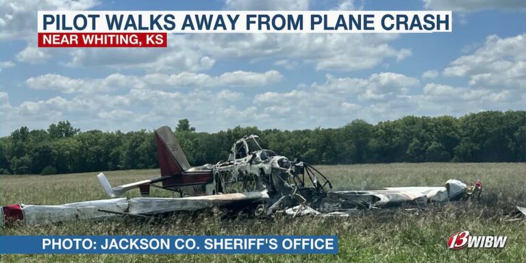 Pilot escapes serious injury in Jackson County plane crash - WIBW
