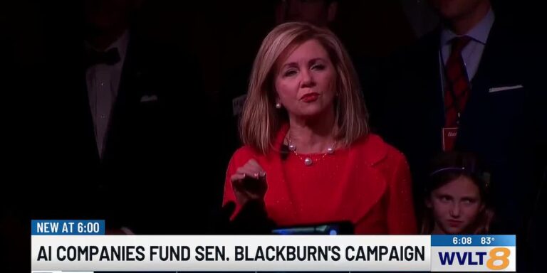Marsha Blackburn reports over $100K in campaign donations from AI company employees like Oracle CEO - WVLT