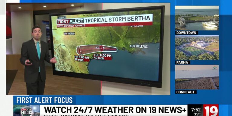 When will Tropical Storm Bertha makes its second landfall - Cleveland 19 News
