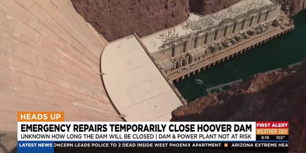 Emergency repairs temporarily closed Hoover Dam - WABI