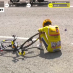 🎥 Yellow Jersey Traeen Loses Tour de France Lead & Crashes Hard - IDLprocycling.com