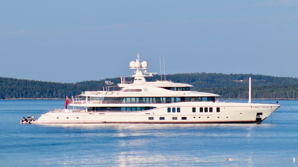Carnival Chairman’s Megayacht Arrives in Bar Harbor - Bar Harbor Story | Carrie Jones | Substack