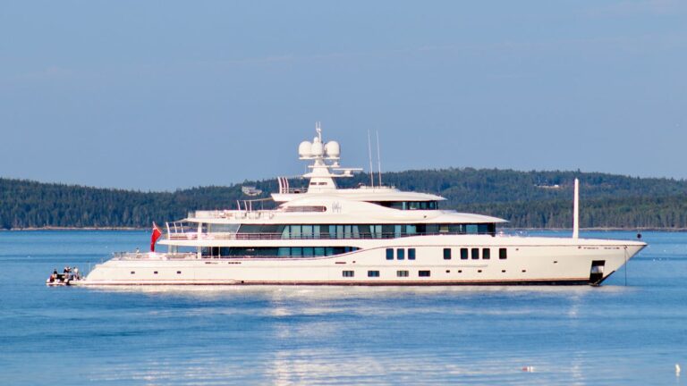 Carnival Chairman’s Megayacht Arrives in Bar Harbor - Bar Harbor Story | Carrie Jones | Substack