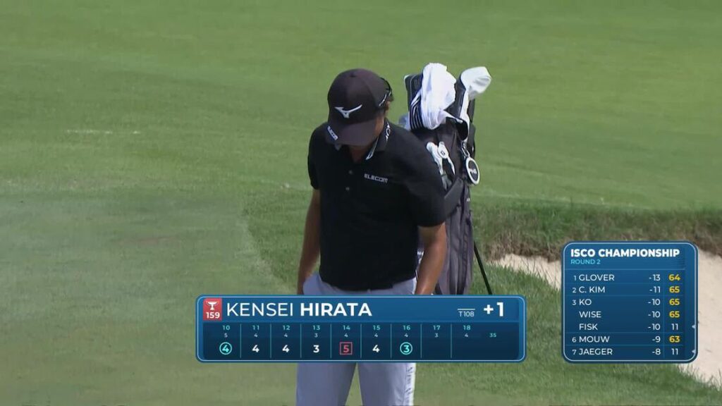 Kensei Hirata sinks 7-foot putt for birdie on No. 16 at ISCO Championship - PGA Tour