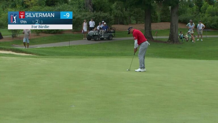 Ben Silverman sinks 36-foot birdie putt on No. 17 at ISCO Championship - PGA Tour