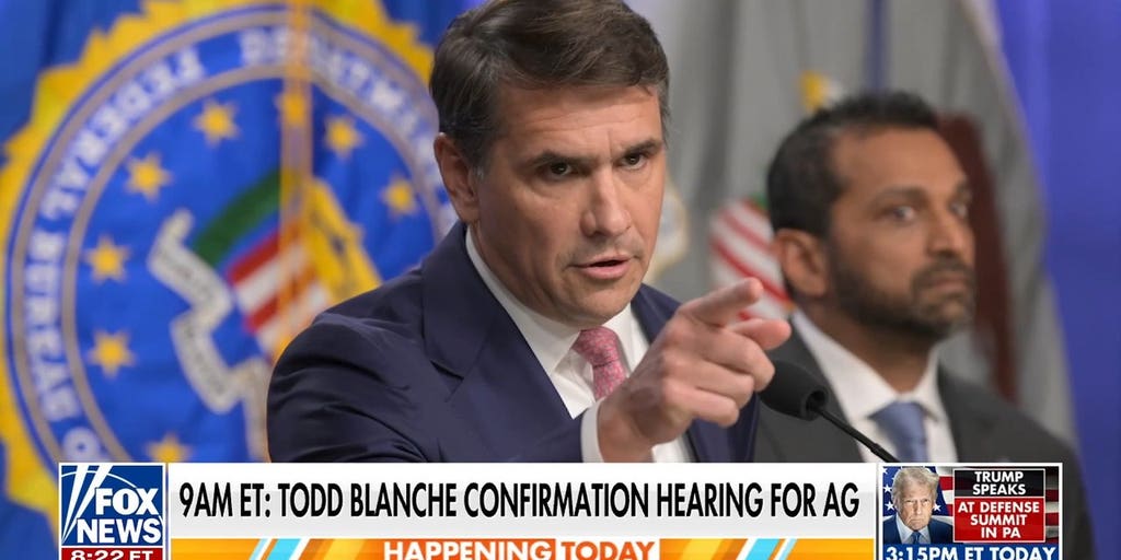 Todd Blanche faces tough AG confirmation hearing - Fox News