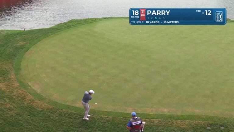 John Parry sinks 3-foot putt for birdie on No. 18 at 3M Open - PGA Tour