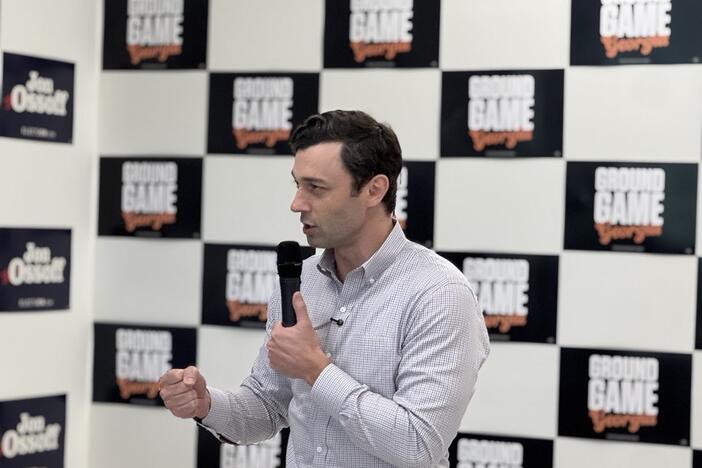Ossoff pitches to voters outside of metro Atlanta in Rome - Georgia Public Broadcasting