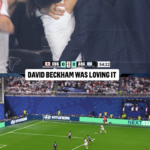 Sir David Beckham enjoying England taking the lead over the defending champions Argentina - FOX Sports