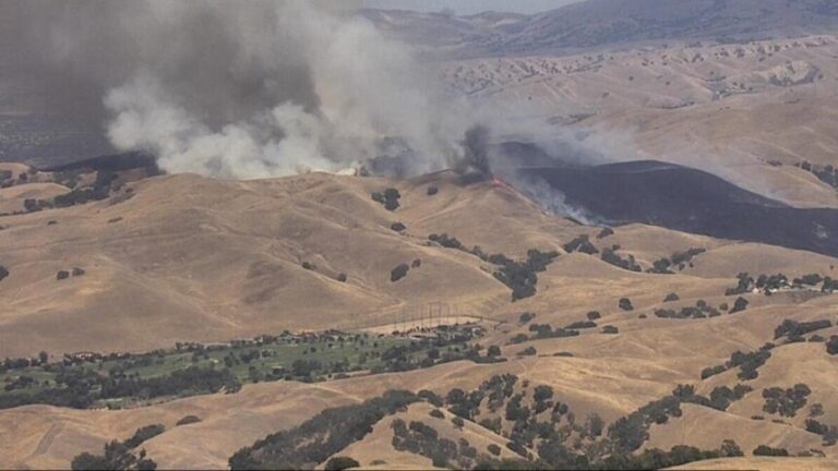 Little Fire burning south of Pleasanton in Sunol spreads; evacuations expanded - KION Central Coast