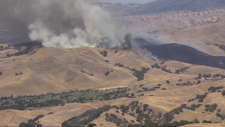 Little Fire burning south of Pleasanton in Sunol spreads; evacuations expanded - KION Central Coast