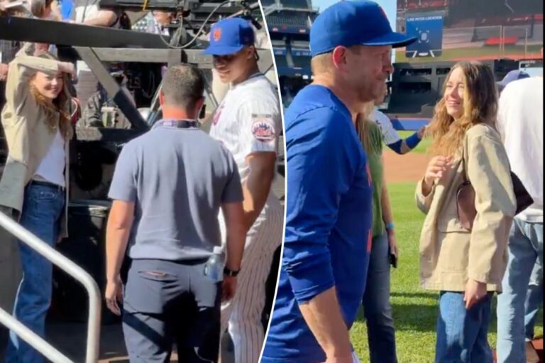 Emma Stone films movie scene with Juan Soto at Citi Field in surreal moment - New York Post