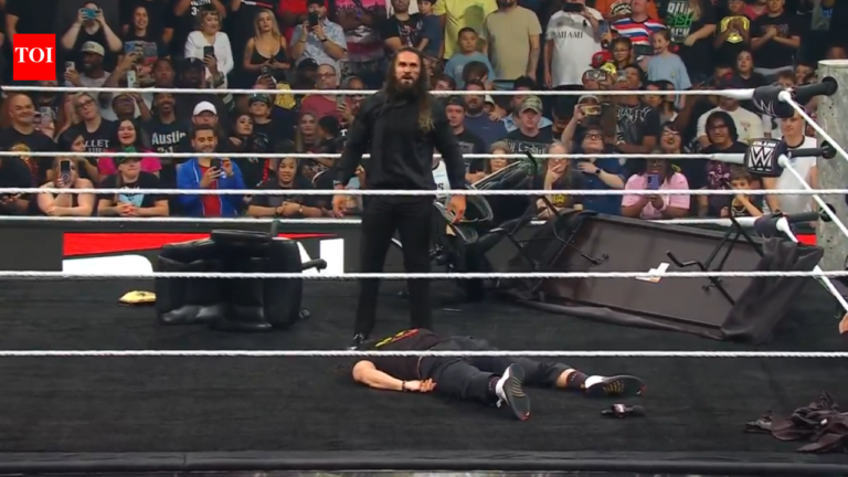 WWE RAW Results & Highlights 13-July-2026: Seth Rollins stands tall over Roman Reigns, Chad Gable wins Ga - The Times of India