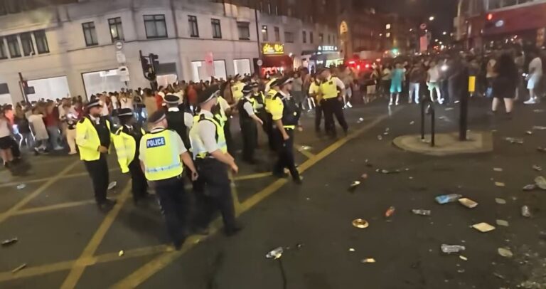 Fans riot in London with police officer knocked unconscious after France beat Morocco in World Cup - London Evening Standard
