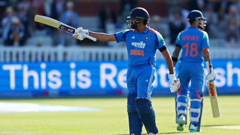 No helmet off, no celebration: Rohit Sharma lets his Lord's hundred do the talking - India Today