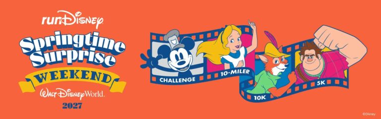 runDisney Springtime Surprise Weekend 2027: Waiting Room Open Ahead of 10am Registration - WDWMagic
