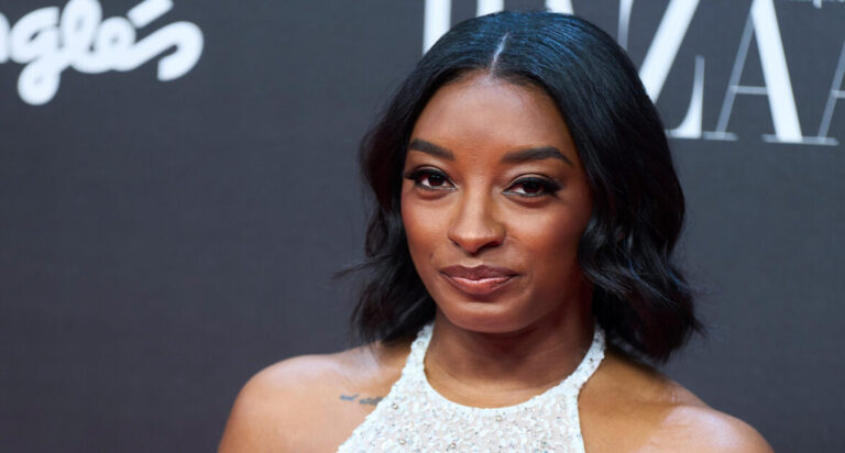 Simone Biles Dazzles in Daring Cutout Dress for Taylor Swift's Wedding - PureWow