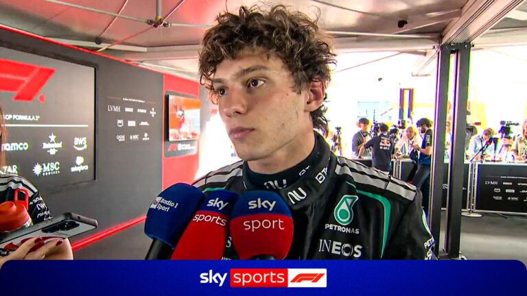 Hungarian GP: Kimi Antonelli assesses Mercedes' performance - 'Not good enough for pole' - Sky Sports