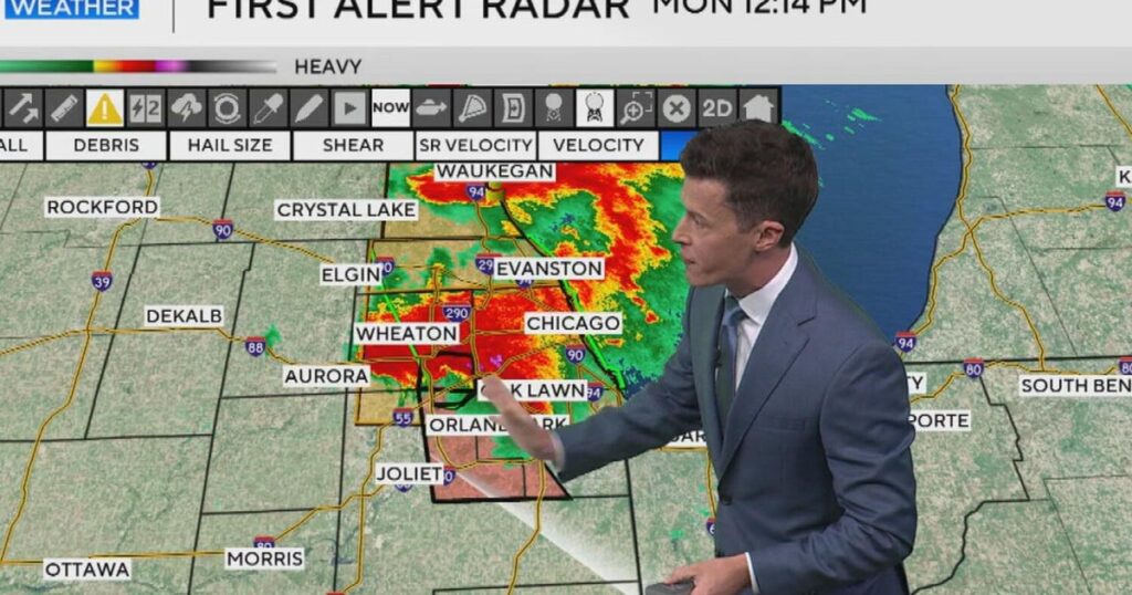 Chicago weather live: Tornado warning, severe thunderstorm warning for multiple counties; ground stop at O'Hare - CBS News