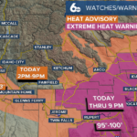 Heat Advisory continues as monsoon moisture brings storm chances on Tuesday and Wednesday - Idaho News 6