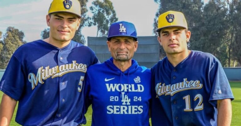 Dodgers coach Dino Ebel reflects on sons being drafted by Brewers in back-to-back years - TMJ4 News