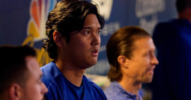 ‘It looked good.’ Dodgers encouraged by Shohei Ohtani bullpen session after knee injury - Los Angeles Times