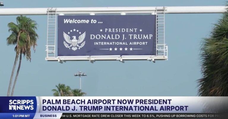 Florida's Palm Beach airport renamed President Donald J. Trump International - KPAX News