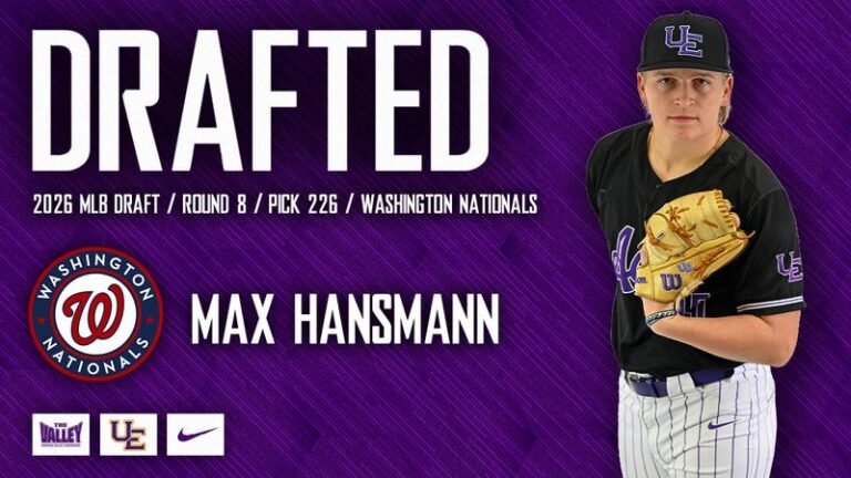 Hansmann Selected by Washington Nationals in MLB Draft - University of Evansville Athletics