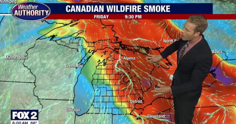 Air quality improves little by little; possible storms tonight and Saturday - FOX 2 Detroit