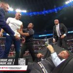 Gunther drives Nick Aldis through a table after Aldis initiates huge brawl: SmackDown highlights - WWE