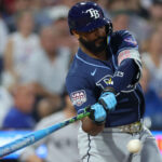 Rays' Caminero leaves ASG after being hit in hand - theScore