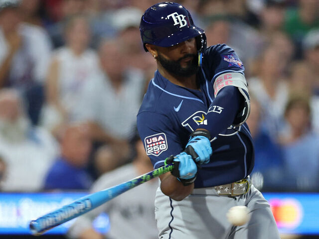Rays' Caminero leaves ASG after being hit in hand - theScore