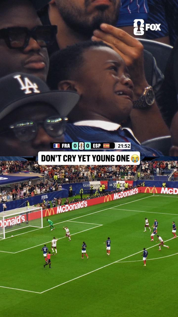 Someone tell this young French fan it's not over yet 😅 - FOX Sports