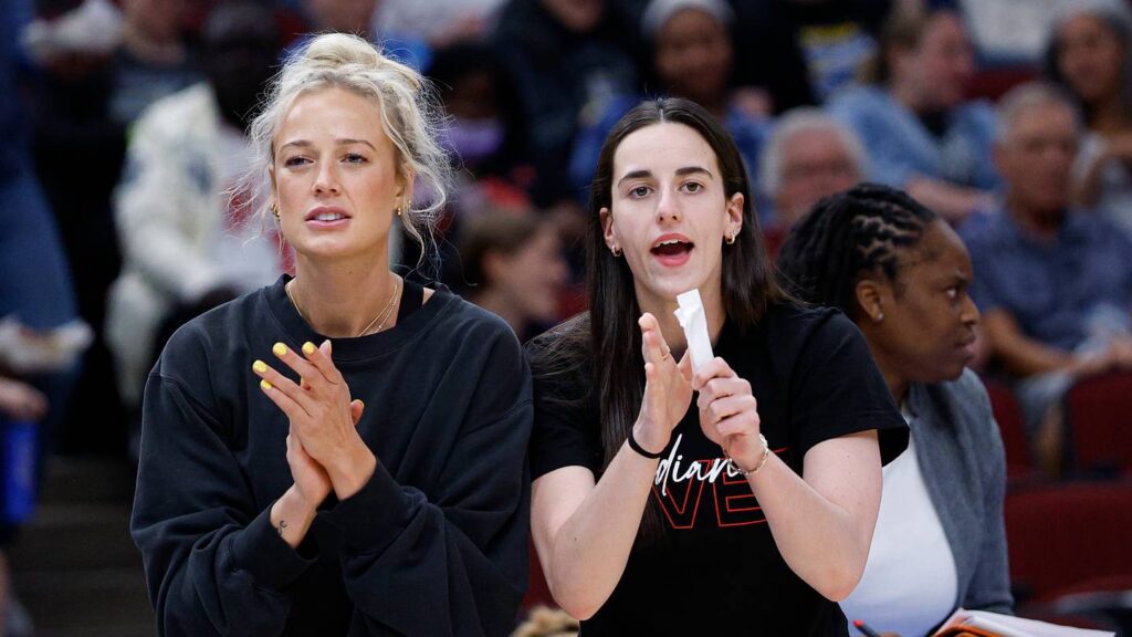 Sophie Cunningham Rocks Dramatic Pants While Caitlin Clark Keeps It Casual With Pre-Game Fit - Sports Illustrated