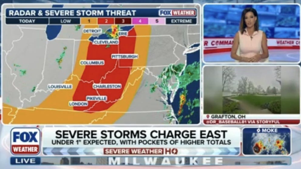 Severe storms take aim at the East Coast with possible flash flooding in major cities along the I-95 corridor - FOX Weather