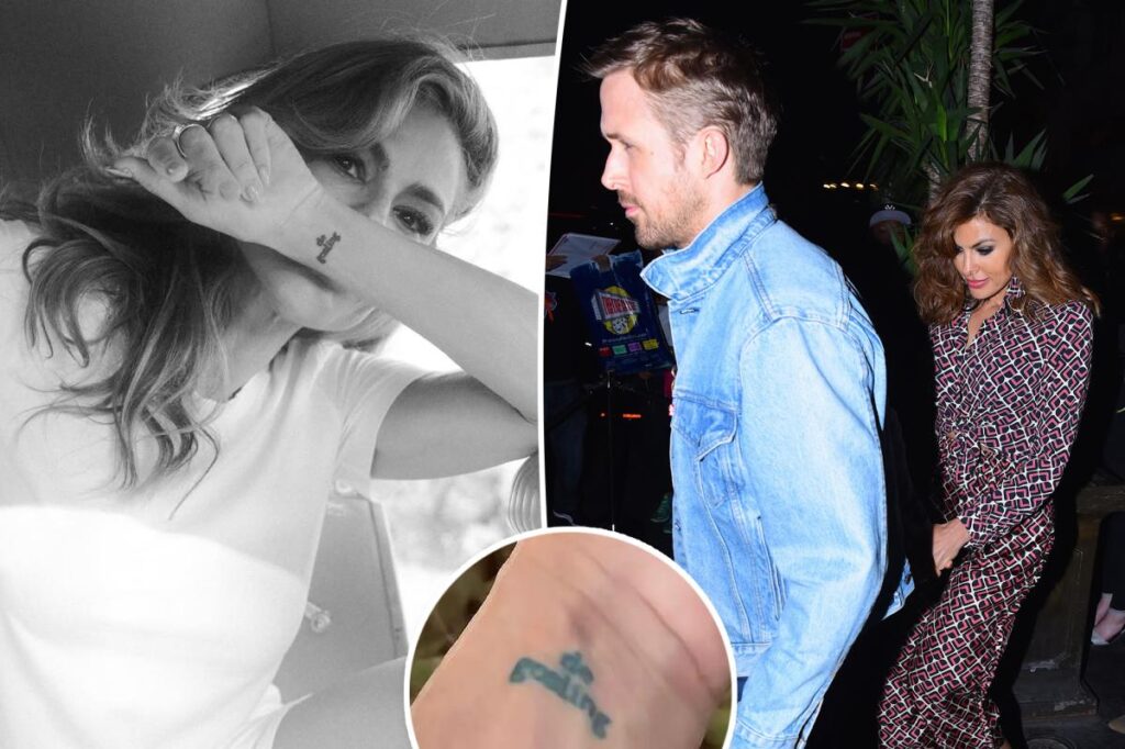 Eva Mendes says her tattoo — seemingly inspired by partner Ryan Gosling — is the ‘only one I’ve ever wanted’ - Page Six