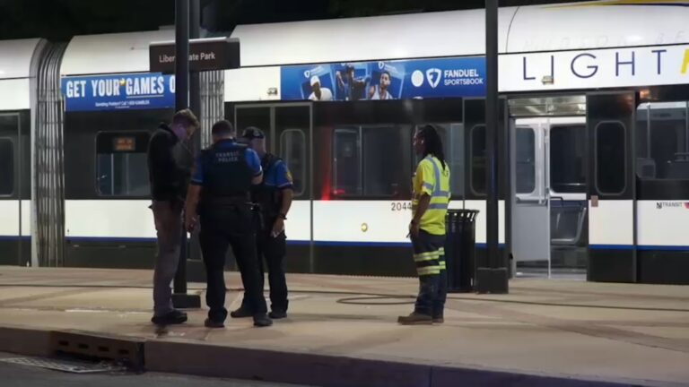 Man slashed aboard Hudson-Bergen Light Rail train in Jersey City; suspect arrested - ABC7 New York