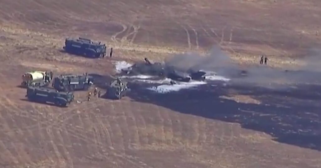 F-35 fighter jet crashes in San Diego, sparking fire at Miramar air base - NBC News