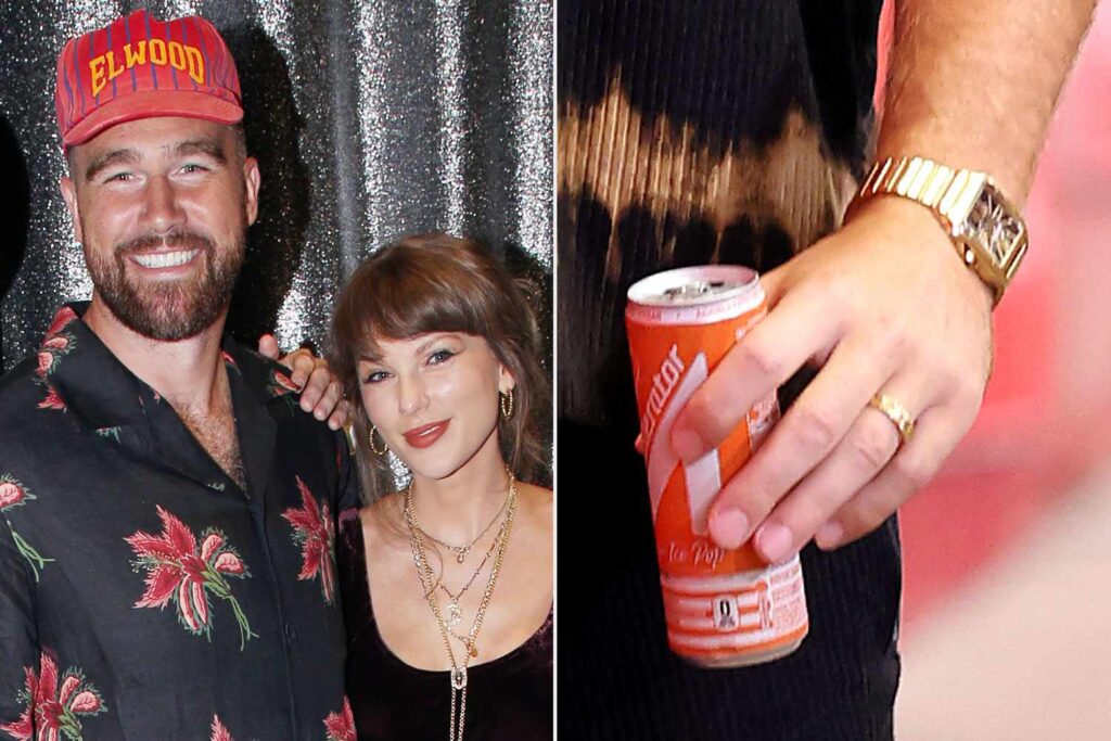Travis Kelce Flashes His Wedding Ring at Chiefs’ First Preseason Game, One Month After Marrying Taylor Swift - AOL.com