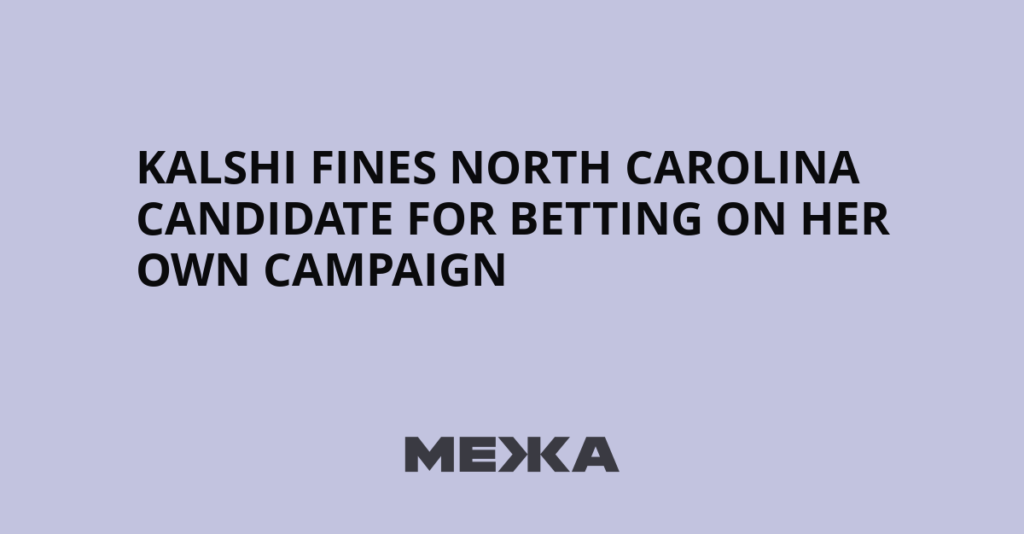 Kalshi Fines North Carolina Candidate for Betting on Her Own Campaign - Межа. Новини України.
