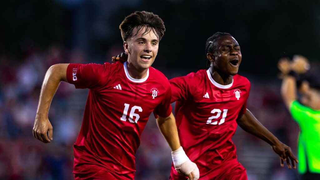 Indiana shuts out Evansville 3-0 behind goals from Heuer, Bogard, Moller-Jensen - The Hoosier Network