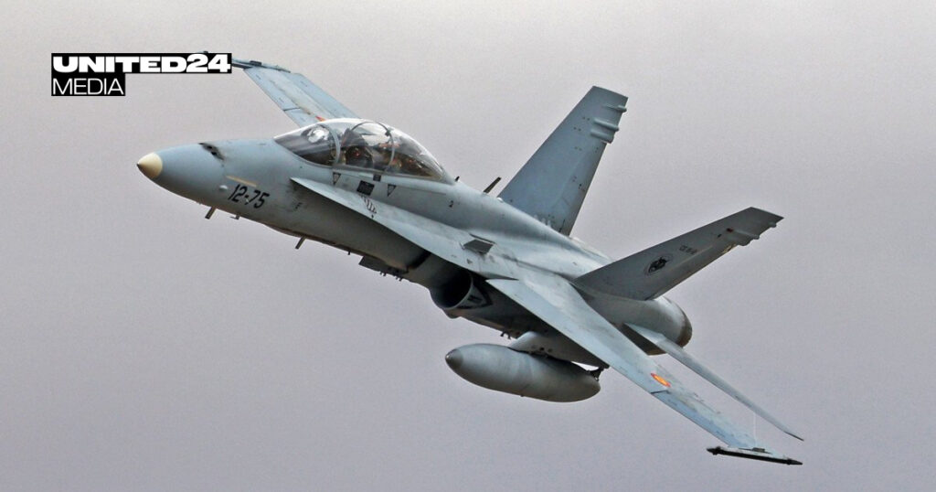 Spanish F-18 Takes Down Drone That Breached NATO Airspace Over Romania - UNITED24 Media