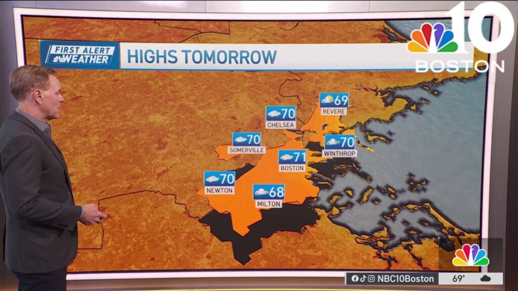 Weather forecast: Cooler weekend with clouds and rain - NBC Boston
