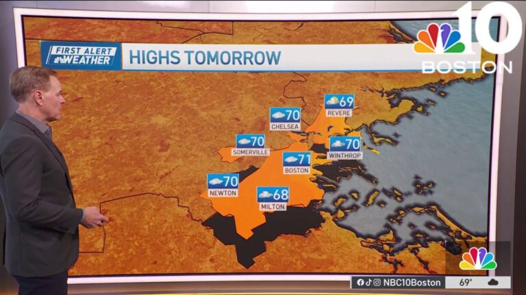 Weather forecast: Cooler weekend with clouds and rain - NBC Boston