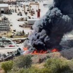 Oklahoma City firefighters battle salvage yard blaze near SE 59th and High Ave - KOKH