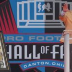 Pro Football Hall of Famer Drew Brees gives his Enshrinement speech during the Pro Football Hall of Fame induction ceremony at - The Missoulian